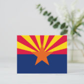 Carte Postale Conception du drapeau de l'État de l'Arizona (Debout devant)