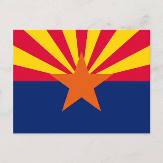 Carte Postale Conception du drapeau de l'État de l'Arizona (Devant)