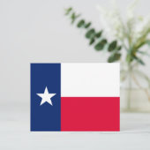 Carte Postale Conception du drapeau de l'État du Texas (Debout devant)