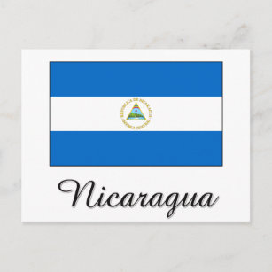 Carte Postale Conception du drapeau du Nicaragua