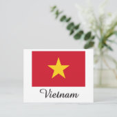 Carte Postale Conception du drapeau du Vietnam (Debout devant)