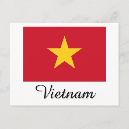 Carte Postale Conception du drapeau du Vietnam (Devant)