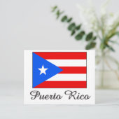 Carte Postale Conception du drapeau Porto Rico (Debout devant)
