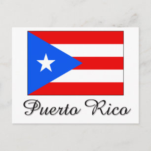 Carte Postale Conception du drapeau Porto Rico