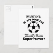 Carte Postale conception du football (Devant / Derrière)