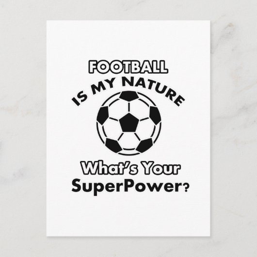 Carte Postale conception du football (Devant)
