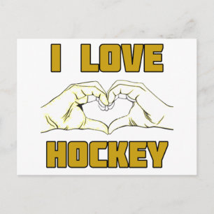 Carte Postale conception du hockey