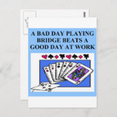 Carte Postale conception du lecteur de pont dupliqué (Devant / Derrière)