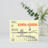 Carte Postale Conception du mur de Berlin (Debout devant)