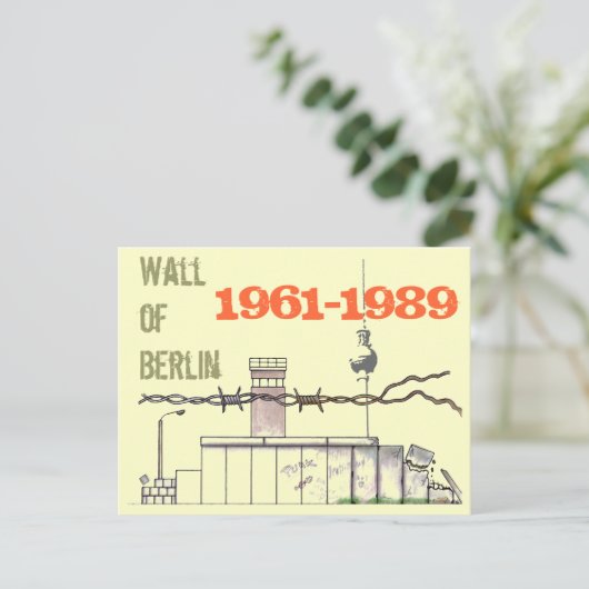 Carte Postale Conception du mur de Berlin (Debout devant)