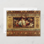 Carte Postale Conception du rideau de l'opéra de Dresde (Devant / Derrière)