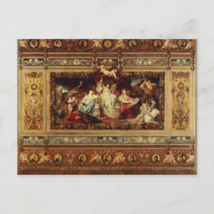 Carte Postale Conception du rideau de l'opéra de Dresde