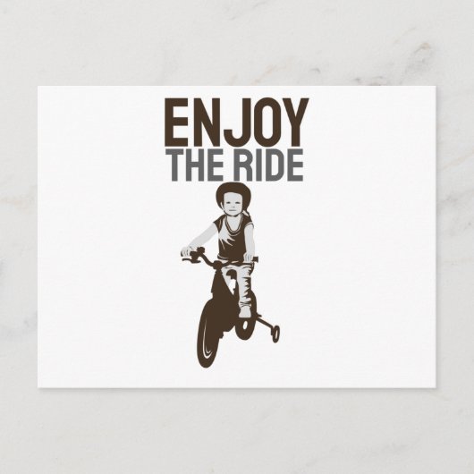 Carte Postale Conception Du Rider Profitez Du Ride (Devant)