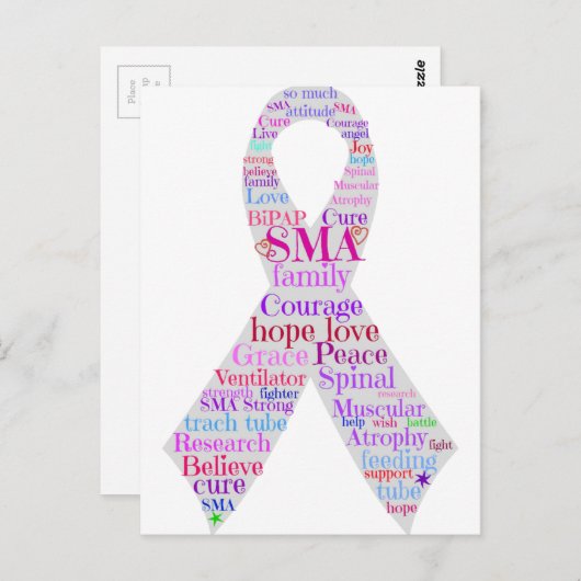 Carte Postale Conception du ruban SMA (Devant / Derrière)