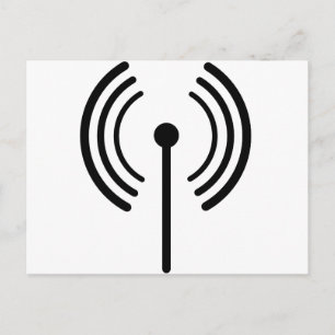 Carte Postale Conception du signal WiFi