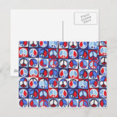 CARTE POSTALE CONCEPTION DU SIGNE DE PAIX (Devant / Derrière)