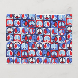 CARTE POSTALE CONCEPTION DU SIGNE DE PAIX