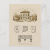 Carte Postale Conception d'une propriété avec plans d'intérieur (Devant)