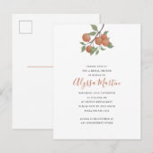 Carte Postale Conception élégante de tige de citrus/aquarelle d' (Devant / Derrière)