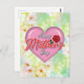 Carte Postale Conception élégante et chaleureuse pour la fête de (Devant / Derrière)