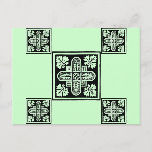 Carte Postale Conception florale (Devant)