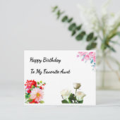 Carte Postale Conception florale Searcy Joyeux anniversaire Tant (Debout devant)