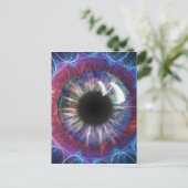 Carte Postale Conception fractale des yeux de Tesla (Debout devant)