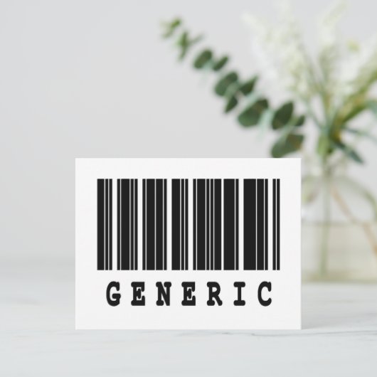 Carte Postale conception générique de code-barres (Debout devant)