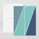 Carte Postale Conception géométrique abstraite de triangles (Devant / Derrière)