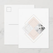 Carte Postale Conception géométrique du marbre (Devant / Derrière)