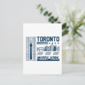 Carte Postale Conception graphique de la skyline urbaine de Toro (Debout devant)