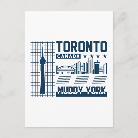 Carte Postale Conception graphique de la skyline urbaine de Toro (Devant)