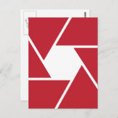 Carte Postale Conception graphique d'ouverture de lentilles (Devant / Derrière)