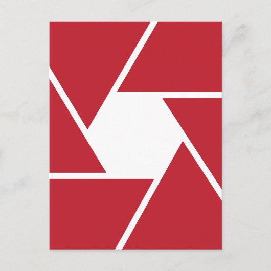 Carte Postale Conception graphique d'ouverture de lentilles (Devant)