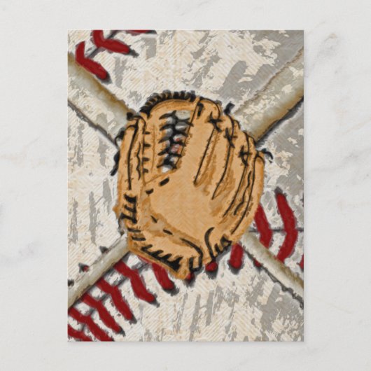 Carte Postale Conception impressionniste du baseball (Devant)