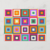 Carte Postale Conception inspirée À damiers Mid Century Matisse (Devant)