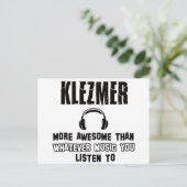 Carte Postale conception klezmer (Debout devant)