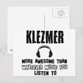 Carte Postale conception klezmer (Devant / Derrière)
