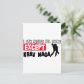 Carte Postale conception martiale de krav maga (Debout devant)