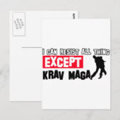 Carte Postale conception martiale de krav maga (Devant / Derrière)
