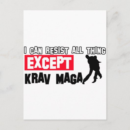 Carte Postale conception martiale de krav maga (Devant)