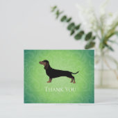 Carte Postale Conception Merci Dachshund (Debout devant)