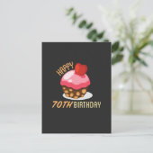 Carte Postale Conception mignonne pour un 70e anniversaire avec (Debout devant)
