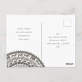 Carte Postale Conception minimaliste d'invitation au Sri Lanka (Dos)