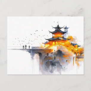 Carte Postale Conception minimaliste japonaise