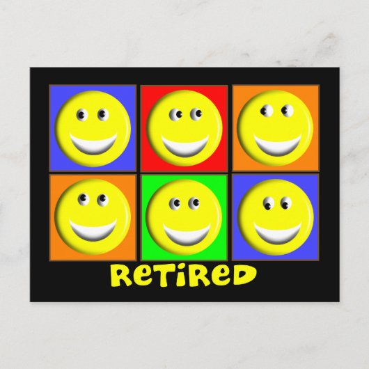 Carte Postale Conception multiple "RETRAITE" (Devant)