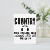 Carte Postale conception musicale country (Debout devant)
