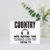 Carte Postale conception musicale country (Debout devant)