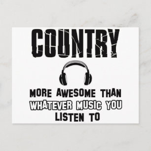 Carte Postale conception musicale country