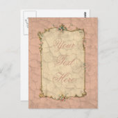 Carte Postale Conception nuptiale rose douce (Devant / Derrière)